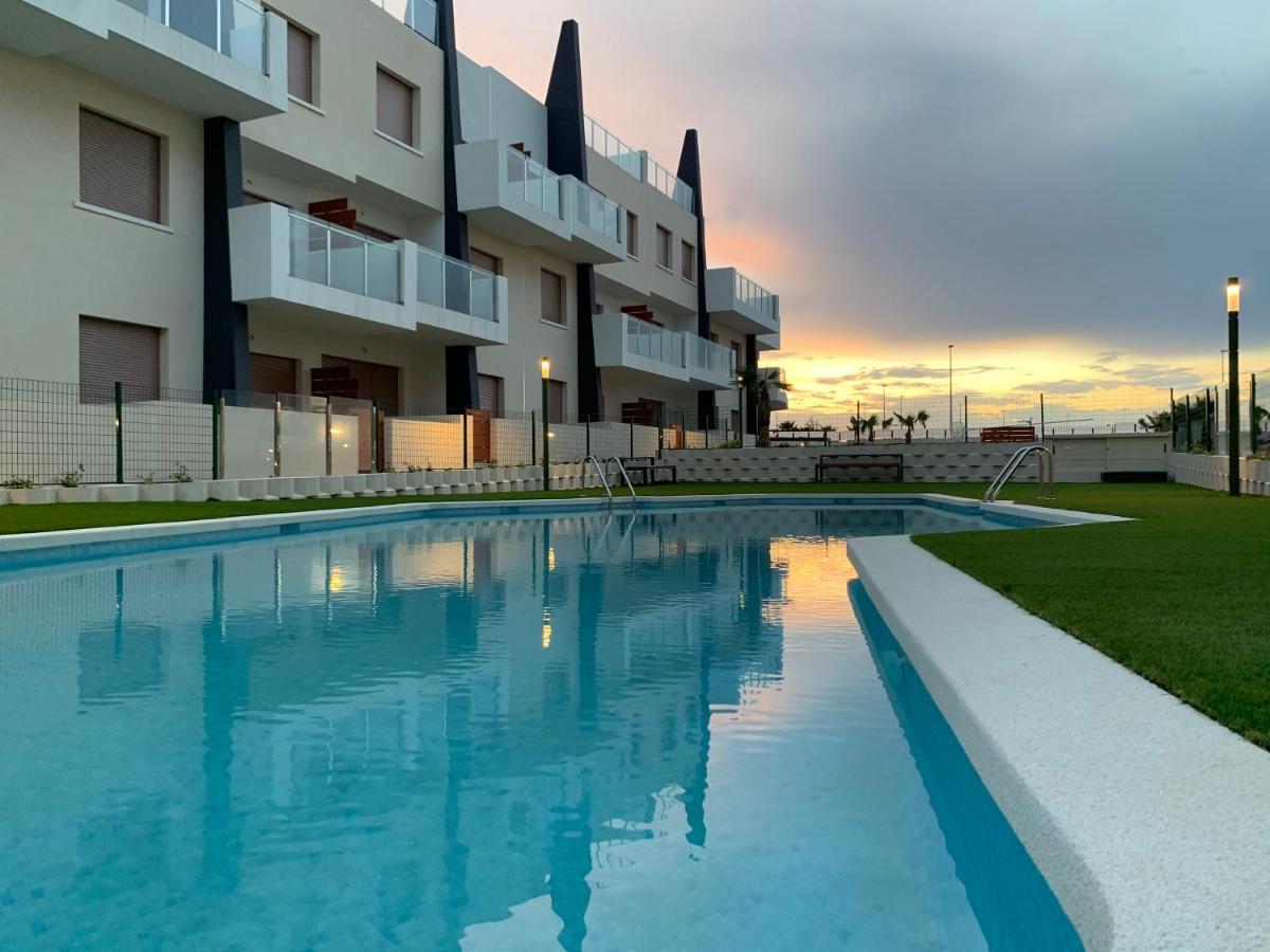 Bianca Beach 222 - Mil Palmeras, Vista Piscina Y Mar Torre de la Horadada Eksteriør bilde